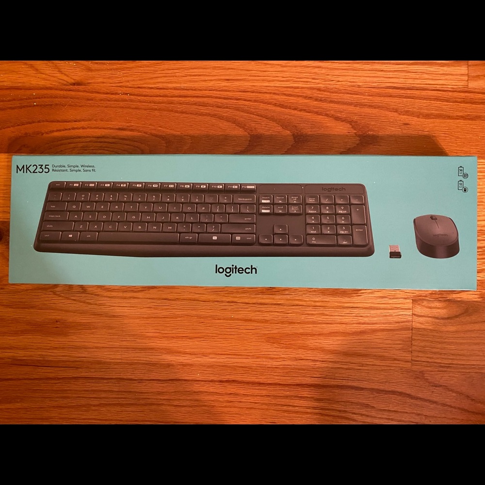 Logitech MK235 wireless keyboard and mouse